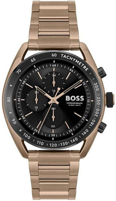 Hugo Boss Armbanduhr, Edelstahl, Quarz, 44 mm, Herren, hellrosa - Bild 1