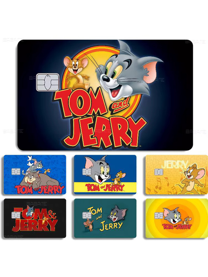Potdemiel Tom und Jerry Cartoon Anime Aufkleber, Mehrfarbig, Rechteckig - Bild 7