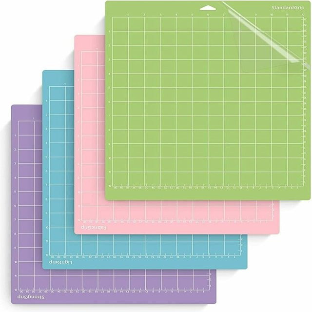 Tragbare Ersatz Schneidematten aus PVC für Silhouette Cameo und Cricut in Blau und Multicolour - Bild 1