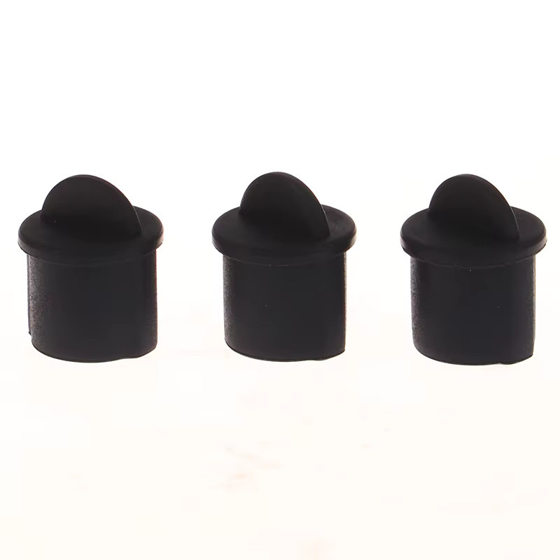 Uxcell Silikon BNC Anti-Staub-Stopper Kappenabdeckung für Buchsen, Schwarz, 10 Stück, Durchmesser: 9,5 mm - 11 mm - Bild 2