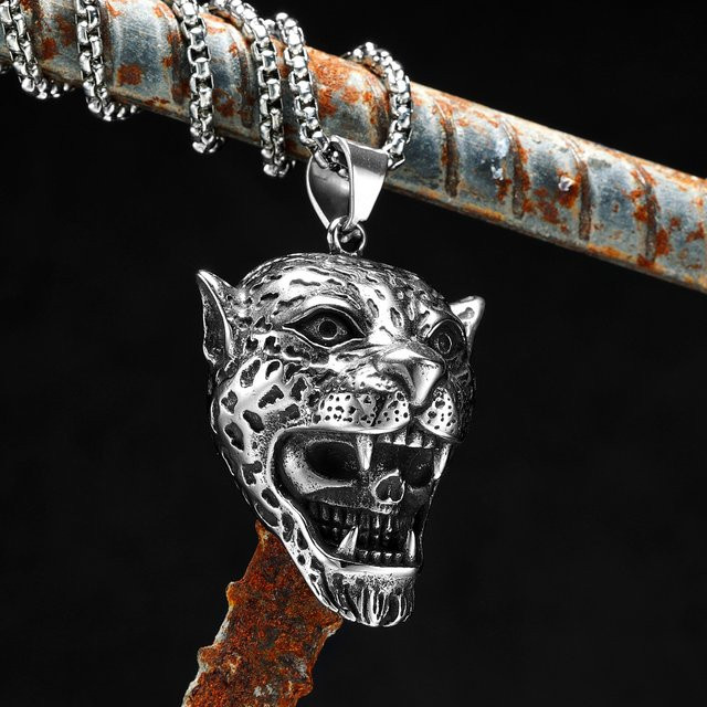 METAL HUNTER Halskette mit Anhänger, Edelstahl, Silber, Unisex - Bild 1
