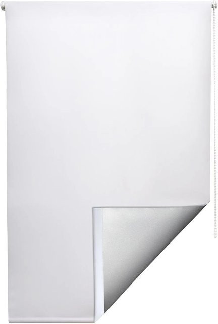 Sol Royal SolReflect T42 Thermorollo Weiß/Silber, B: 75 cm, H: 160 cm, thermoisolierend und UV-beständig - Bild 1