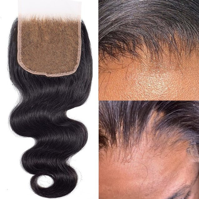 Newa Hair Body Wave HD-Spitzenverschluss, Echthaarverschluss, 13 x 6/13 x 4 - Bild 1