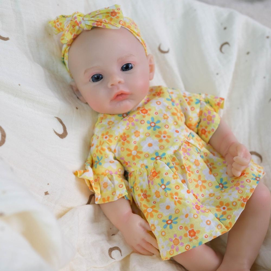ChildDream Toys Supplies Reborn-Puppe Simulationspuppe aus Massivsilikon 30cm - Bild 1