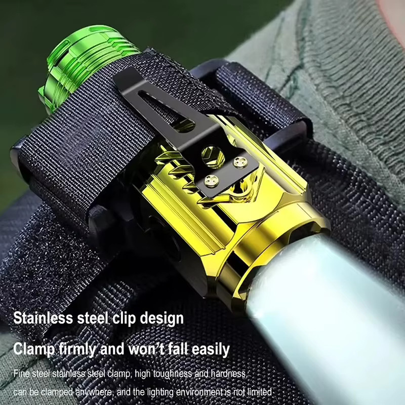 ZHIYU Mini-LED-Taschenlampe, wiederaufladbare wasserdichte Notfall-Blitzlampe mit Stiftclip - Bild 5