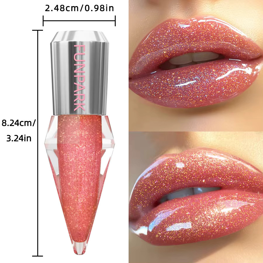 FUNPARK Lipgloss, 8 Farben, Glitzer-Schimmer, getönt, Unisex - Bild 2