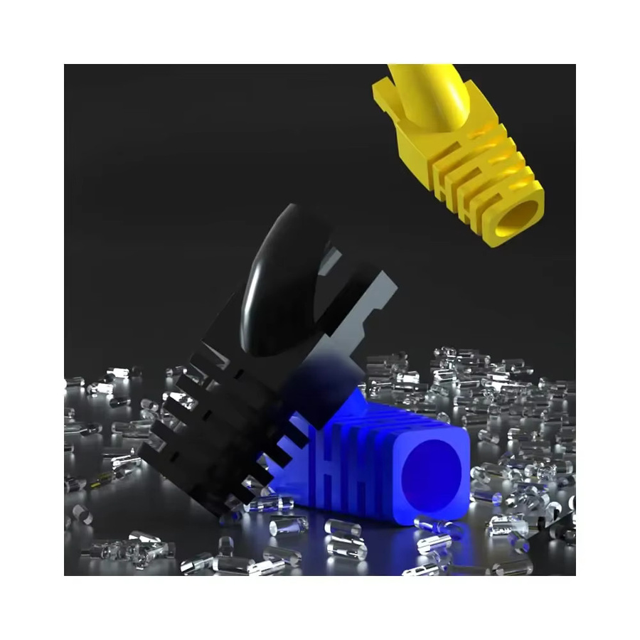 Ninth World 100 Stück RJ45 Zugentlastungsmanschetten für Cat5 und Cat6 in Multicolor - Bild 2