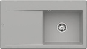 Villeroy & Boch Spüle Subway Style 50 Spülbecken rechts in Fossil Grau mit CeramicPlus Beschichtung - Bild 1