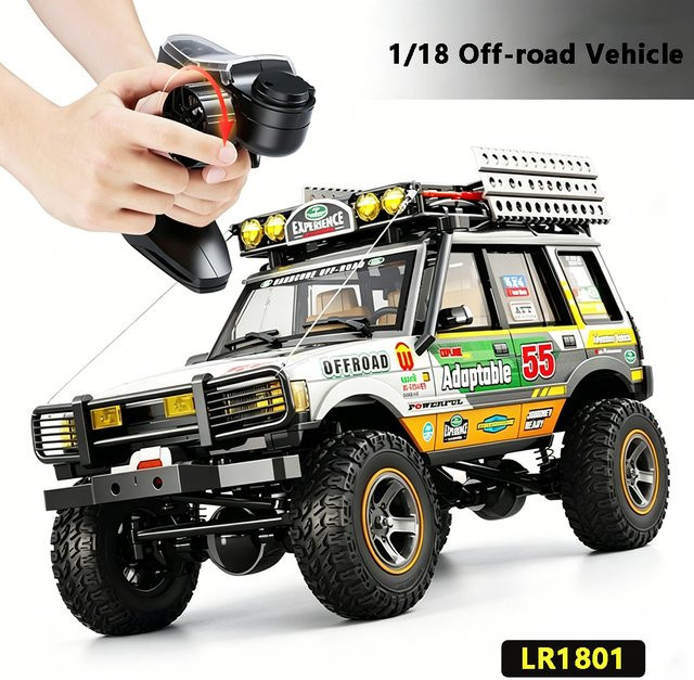 JIKEFUN LR1801 Ferngesteuertes Auto, 1:18, Allradantrieb, Grün - Bild 1