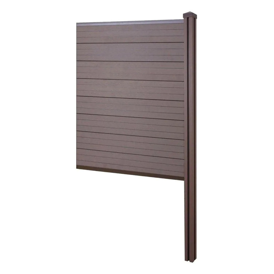 MCW WPC-Sichtschutz Savoie Erweiterungselement schmal, Braun, Breite: 98 cm - Bild 2