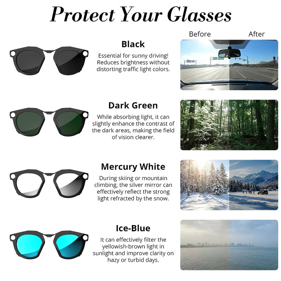 HiBloks Smartglasses Clip für Oakley Meta HSTN, schwarz, Vollrand, square, Kunststoff - Bild 6