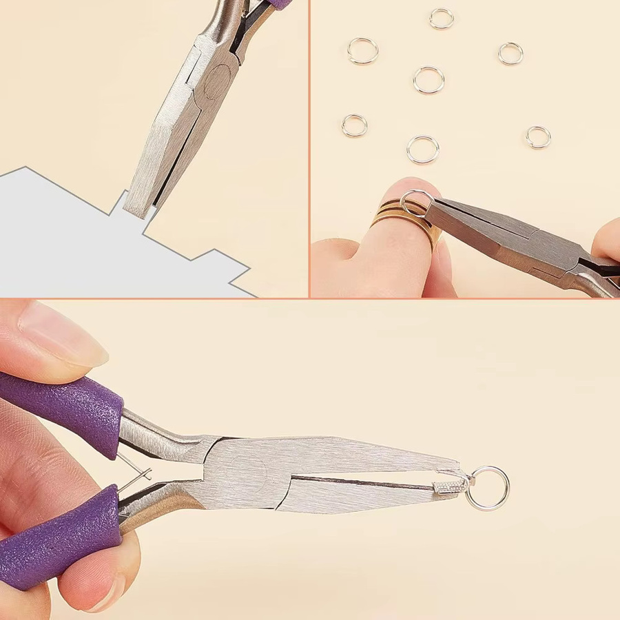 Mini-Präzisionszange für DIY-Schmuckherstellung und Hobbyprojekte in Lila - Bild 2