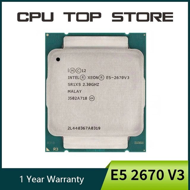 Intel Xeon E5 2670 V3 Prozessor 2,3 GHz 12-Core LGA 2011-3 Silver - Bild 1