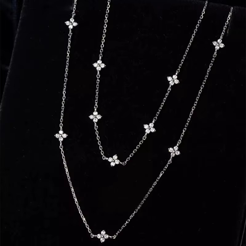 OBEAR Halskette, 925 Silber, Gold, Zirkonia, Damen - Bild 1
