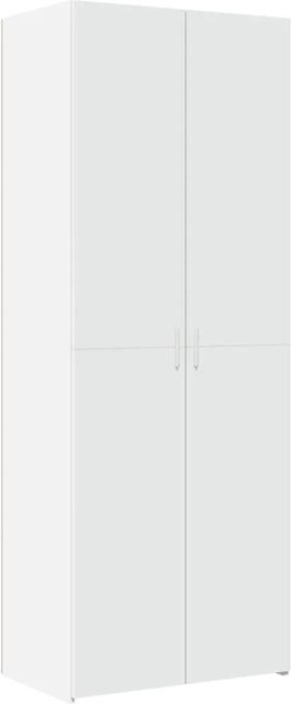 vidaXL Highboard Weiß aus Holzwerkstoff B/T/H: 70 x 42,5 x 185 cm - Bild 1