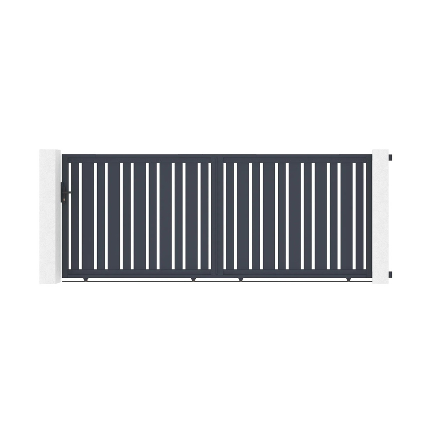 Casanoov Elektrisches Schiebetor Veymont aus Aluminium in Grau mit Ranger C300 Motorisierung, Breite: 400 cm, Höhe: 160 cm - Bild 2