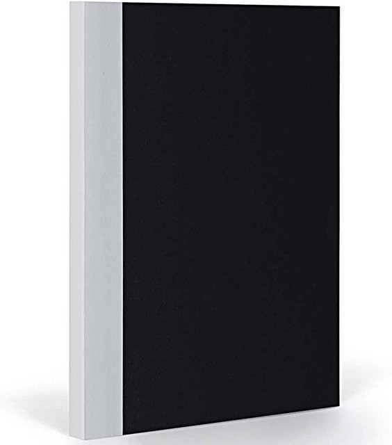 FANTASTICPAPER Notizbuch XL blanco black-coolgrey mit Flexcover und ausklappbarem Lesezeichen, B: 20 cm, T: 27,5 cm - Bild 1