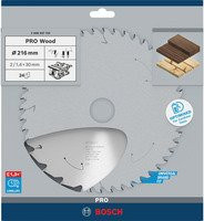 Bosch Kreissägeblatt Standard for Wood für Akkusägen, Durchmesser: 216 mm, 24 Zähne - Bild 1