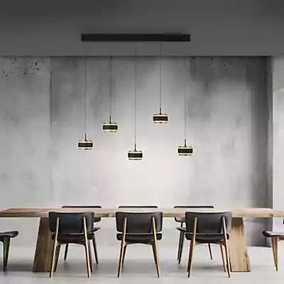 Paul Neuhaus PURE Falling Rings Pendelleuchte LED 5-flammig in Black Pearl, dimmbar mit Fernbedienung - Bild 2