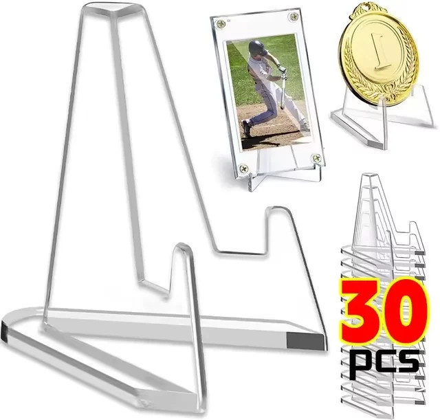 Transparenter Acryl-Münzenständer als Display-Halter für Medaillen, Karten und Sammlerstücke - Bild 1