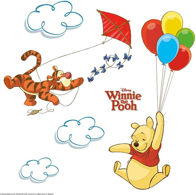 Komar Fenstersticker Winnie Pooh, bunt, B/H: 31 x 31 cm - Bild 1