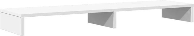 vidaXL Monitorständer aus Holzwerkstoff in Weiß, B/T/H: 100 x 27 x 10 cm - Bild 1