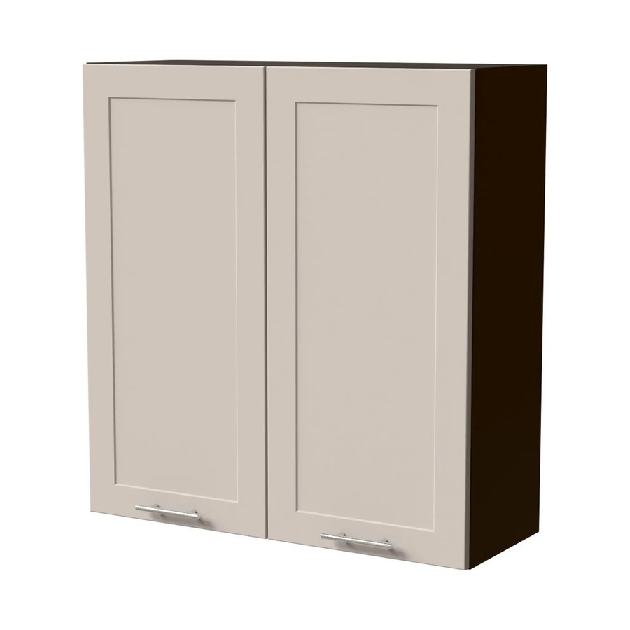Feldmann-Wohnen Hängeschrank Oslo W4 Küchenschrank in Lava und Kaschmir Matt mit Rahmenoptik, B/T/H: 90 x 32,5 x 96 cm - Bild 2