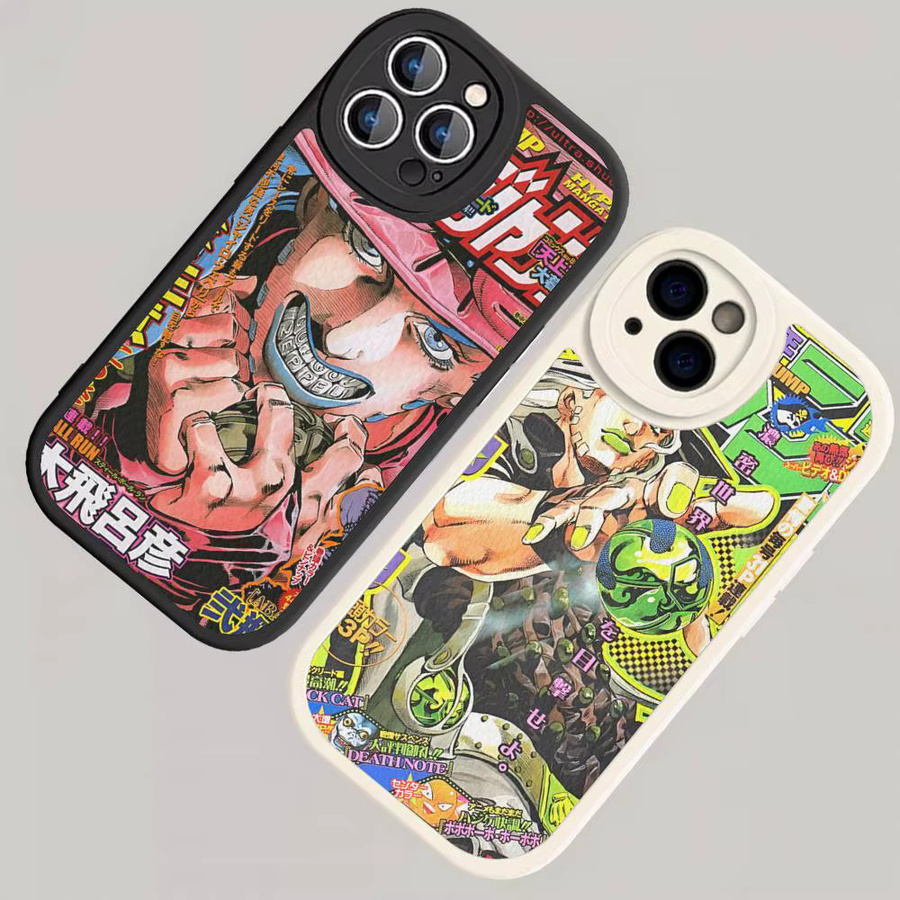 JoJos Bizarre Adventure Lederhülle für Apple iPhone 16 15 14 13 12 11 Pro Max Plus in Multicolour - Bild 5