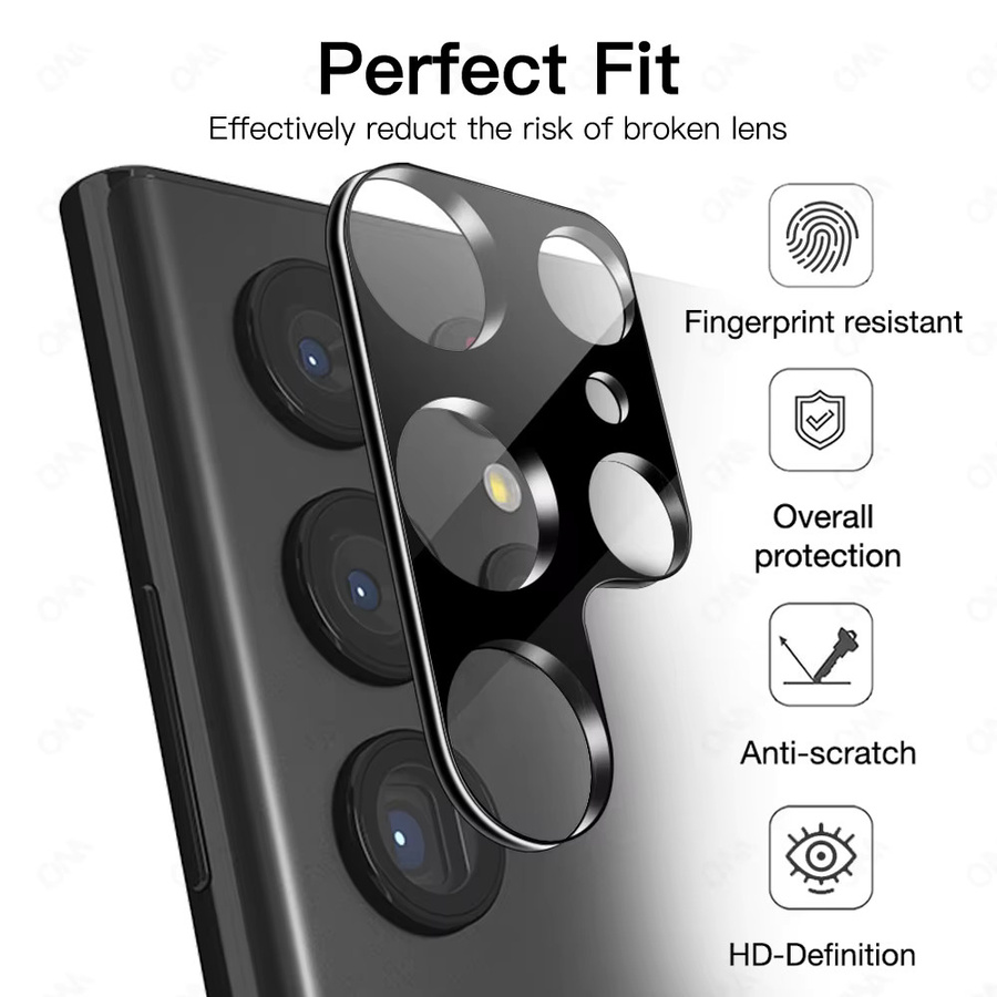 Kameraobjektivschutz aus gehärtetem Glas für Samsung Galaxy S25 S24 S23 S22 S21 Ultra Plus FE in Transparent - Bild 4