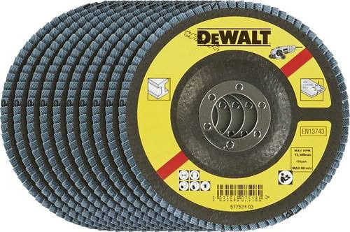 DeWalt Fächerschleifscheibe DT3295-QZ für Metall, Durchmesser: 115 mm, Mehrfarbig - Bild 1