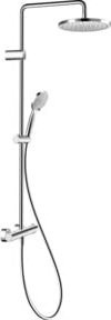Duravit Duschsystem 1000 mit Brausethermostat und Handbrause, Chrom - Bild 1