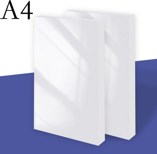 Tonpei A4 Glänzend Inkjet Beschichtetes Papier Doppelseitig, Farbe: Weiß, Format: A4 (21,0 x 29,7 cm), Grammatur: 120 g/m² - Bild 1