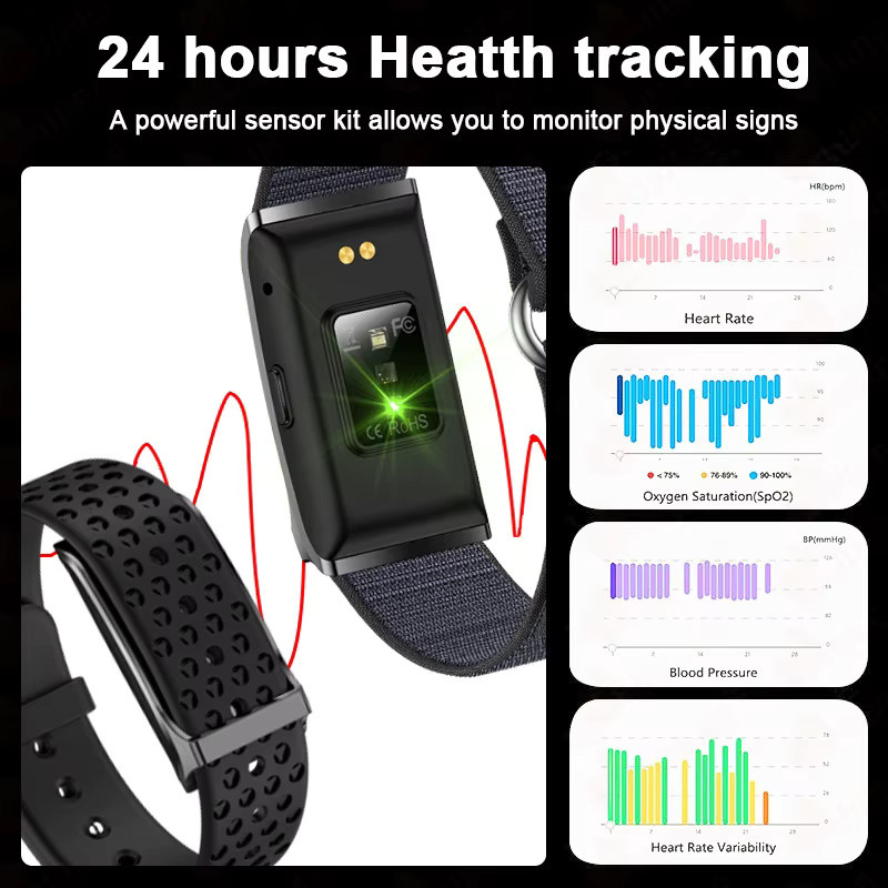 ChiBear Smartwatch, Blau, Herren, 1 ATM, Rechteckig - Bild 4