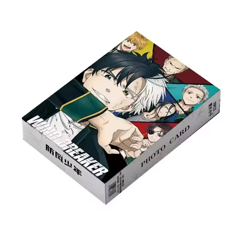 Wind Breaker Anime Laser Lomo Karten, Haruka Sakura, Hayato Suou, Holografische Fotokarten mit Aufklebern, 50-teiliges Set - Bild 5