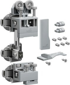 Hettich Set WLL PC mit Soft-Close, Ausführung links, grau - Bild 1