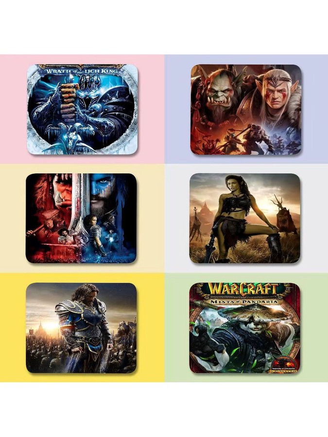 Rastar Mauspad World of Warcraft Design, Mehrfarbig, Computertischunterlage aus Naturkautschuk - Bild 7