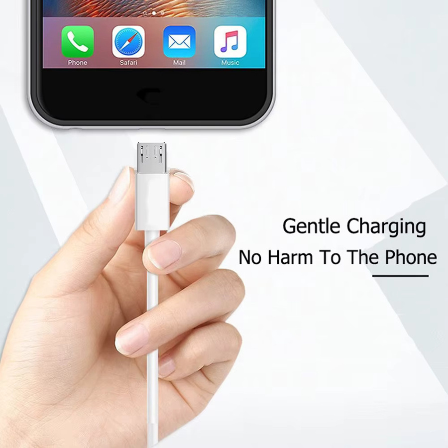 Koovesy Micro USB Kabel 3A Schnellladekabel in Weiß für Samsung Xiaomi Android und PS4 GamePad - Bild 2