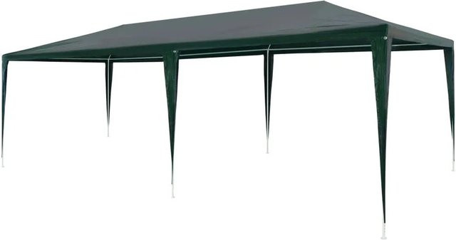 vidaXL Partyzelt aus PE und Stahl in Grün, B/T/H: 600 x 300 x 255 cm - Bild 1