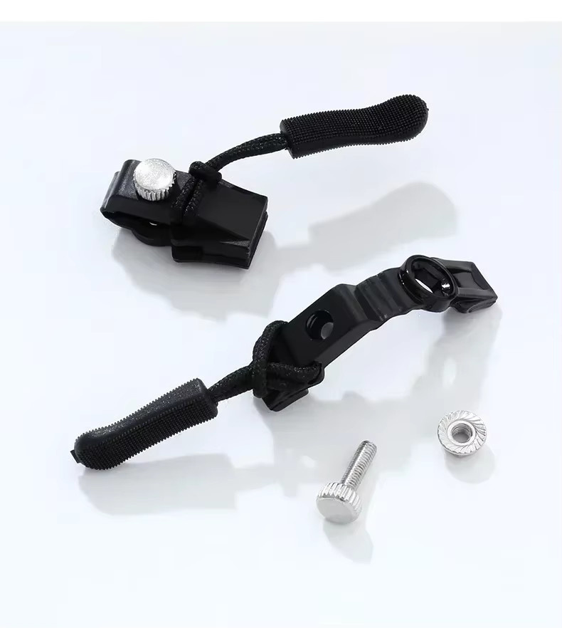 Universal abnehmbare Metall Zipper Slider Puller Reparatur-Kit in Schwarz, 24/3 Stück Ersatz-Set für Kleidung - Bild 3