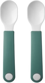 Mepal Mio Lernlöffel Set für Kinder, 2 Stück, Deep Turquoise, rutschfester Griff, spülmaschinenfest - Bild 1