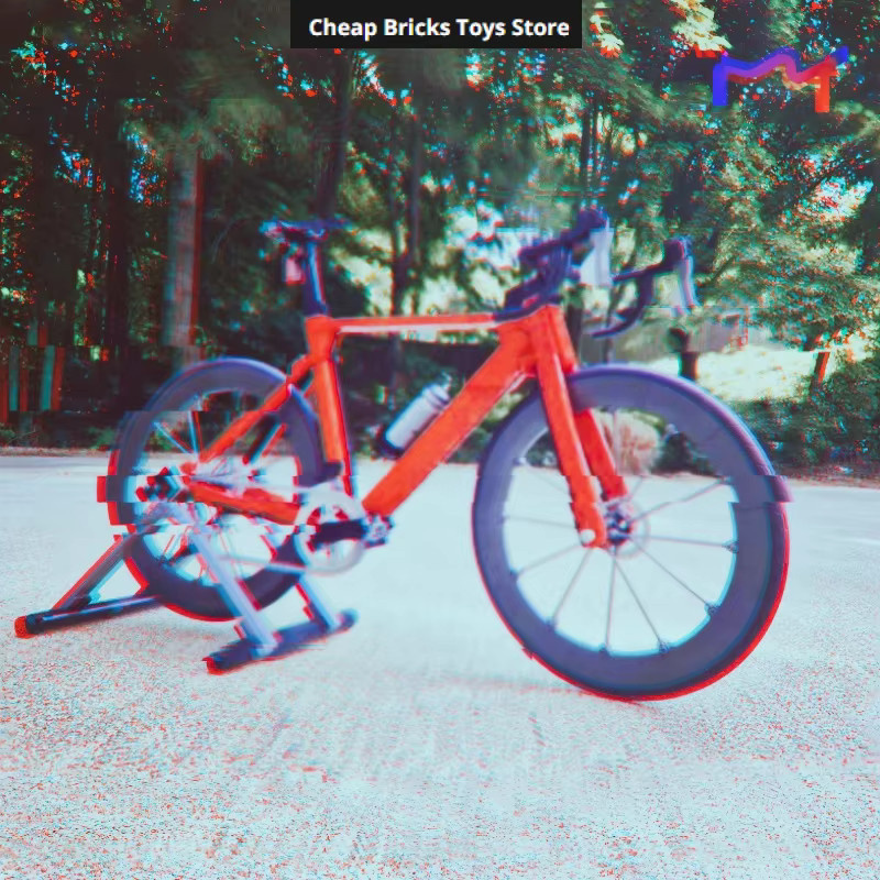 Moc Rennrad Bausteine, Replik-Fahrrad Ausstellungsmodell, 1.015 Teile - Bild 6