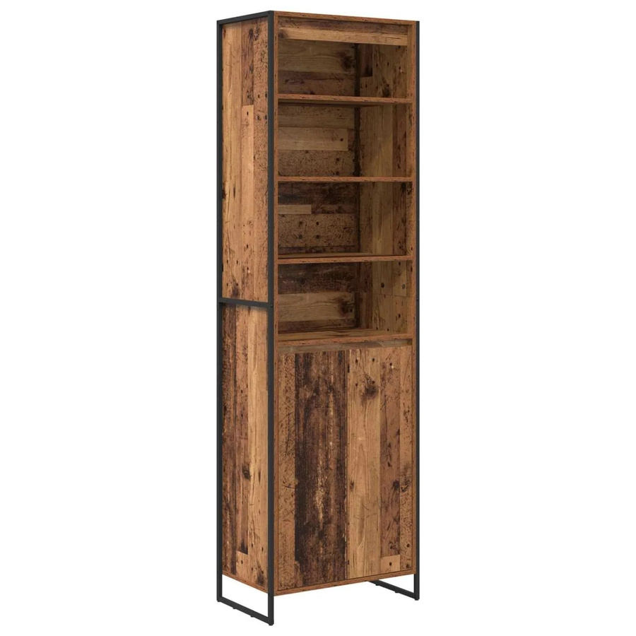 Set aus 2 vidaXL hohen Schränken in Altholz-Optik, Farbe Braun, B/T/H: 60 x 36 x 200 cm - Bild 2