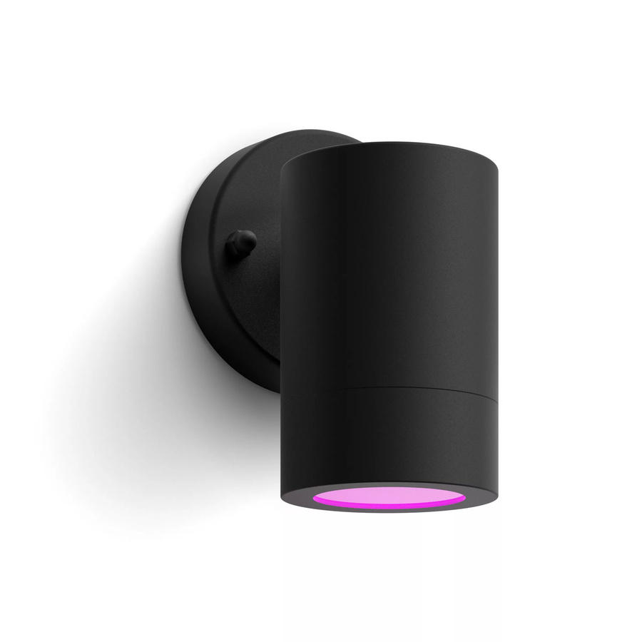 Philips Hue Struana LED Wandspot Außenleuchte Schwarz - Bild 1
