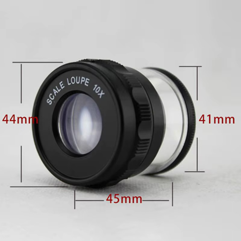 KSOL Standlupe 10x, mit Skala, Schwarz - Bild 3