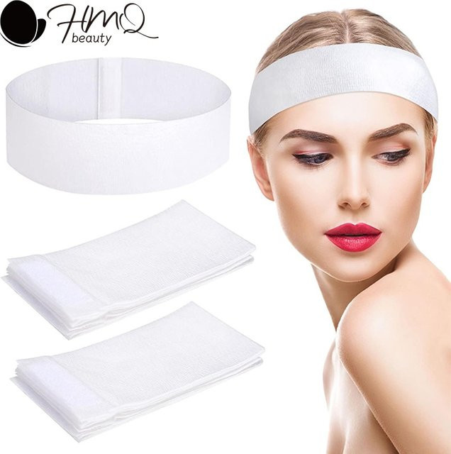 HMQ beauty Einweg-Spa-Stirnbänder, Vliesstoff, Damen - Bild 1
