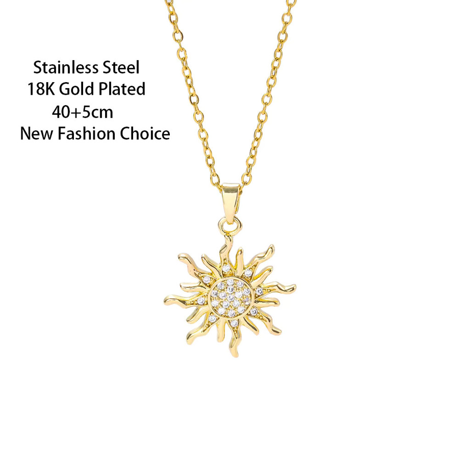 Marisa Halskette, 18K Gold überzogen, Edelstahl, Zirkonia, Damen - Bild 2