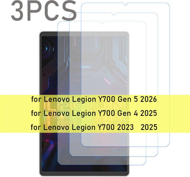 3er-Pack Gehärtetes Displayschutzglas für Lenovo Tab Legion Y700 8,8 Zoll, Transparent - Bild 1