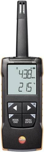 Testo 625 Luftfeuchtemessgerät Hygrometer in Schwarz mit Messbereich 0% bis 100% rF - Bild 1