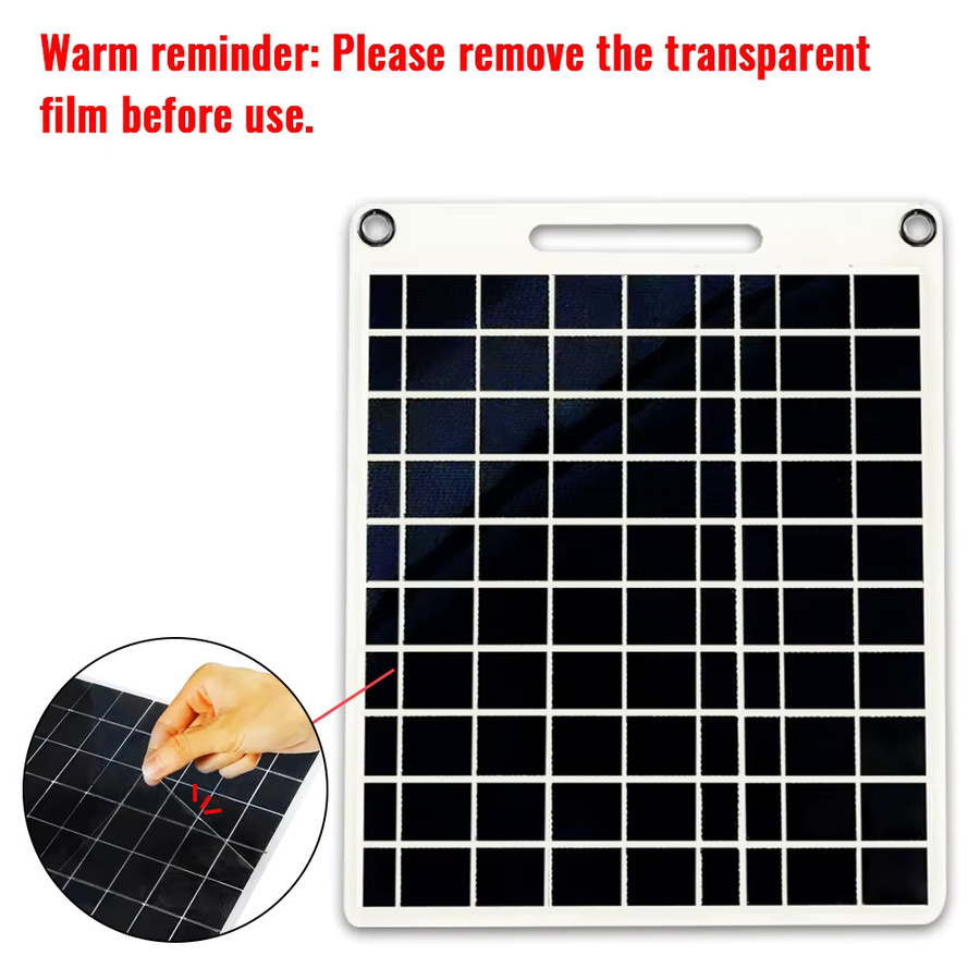 Tragbares 100W Solarladegerät von soecopo mit zwei USB-Anschlüssen, wasserdichtes Solarpanel für Camping und Outdoor - Bild 5