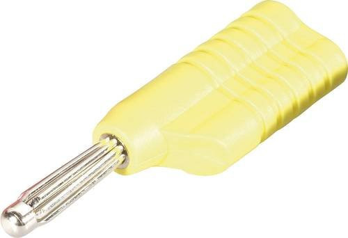 Schnepp S 4041L Büschelstecker Gelb mit geradem Stift Durchmesser 4mm - Bild 1